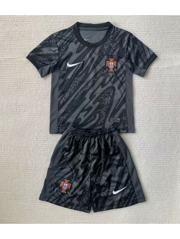 Portugal Golmanski Dječji Gostujuci Dres kompleti EP 2024 Kratak Rukavima (+ kratke hlače)